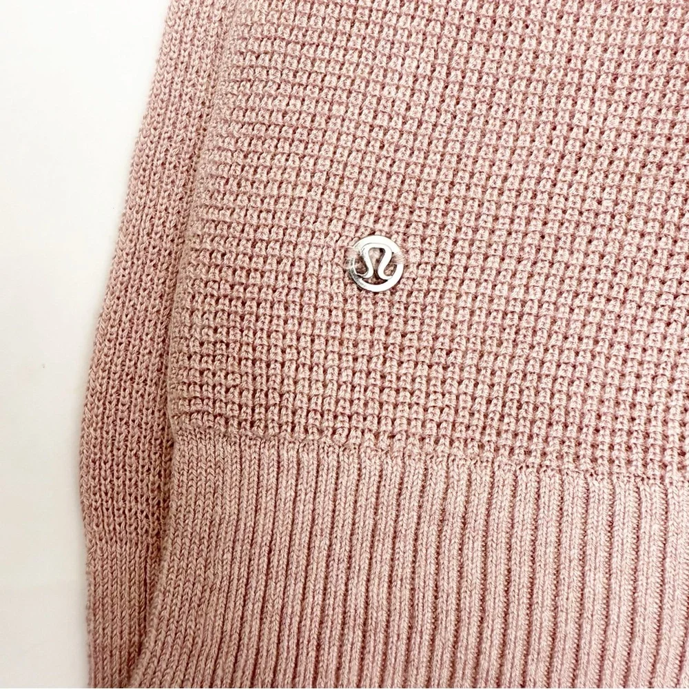 Lululemon Forward Flow Cape Heathered Mink Berry Pink Cashmere Blend